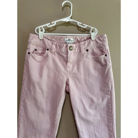 Vineyard Vines Women’s‎ Skinny 5 Pocket Denim Jeans Light Pink Size 4 EUC - Picture 3 of 13
